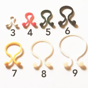 Clip a spirale in plastica